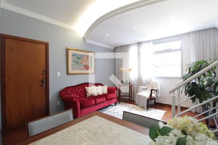 Sala de Estar de apartamento à venda com 3 quartos, 180m² em Santa Rosa, Belo Horizonte