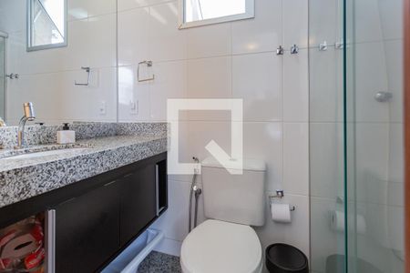 Banheiro da Suíte de apartamento à venda com 3 quartos, 70m² em Santa Tereza, Belo Horizonte