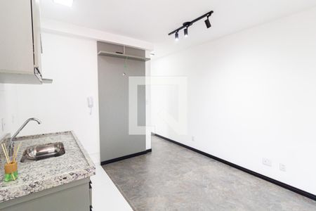 Sala/Cozinha de apartamento para alugar com 1 quarto, 43m² em Vila Valparaíso, Santo André