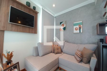 Sala  de apartamento à venda com 1 quarto, 70m² em Cambuí, Campinas