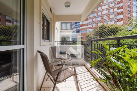 Varanda da Sala de apartamento para alugar com 1 quarto, 71m² em Jardim Leonor, São Paulo