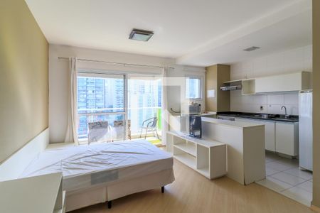 Sala/Quarto de apartamento à venda com 1 quarto, 37m² em Brooklin Paulista, São Paulo