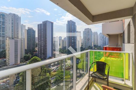 Varanda de apartamento à venda com 1 quarto, 37m² em Brooklin Paulista, São Paulo