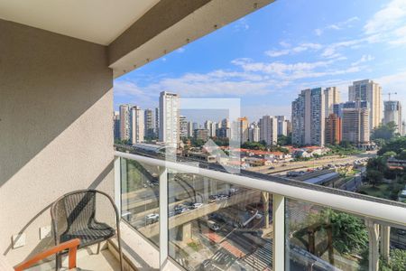 Varanda de apartamento à venda com 1 quarto, 37m² em Brooklin Paulista, São Paulo