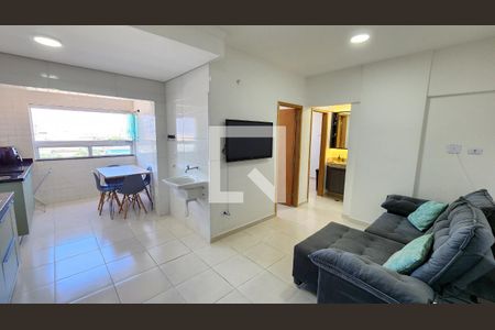 Sala de apartamento para alugar com 2 quartos, 50m² em Macuco, Santos