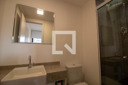 Banheiro da Suíte de apartamento para alugar com 1 quarto, 33m² em Campo Belo, São Paulo
