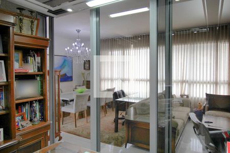 Escritório / Varanda Gourmet de apartamento à venda com 4 quartos, 140m² em Carmo, Belo Horizonte