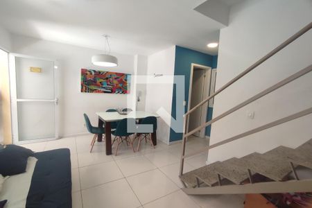1º Pav - Sala de casa de condomínio à venda com 3 quartos, 90m² em Tanque, Rio de Janeiro