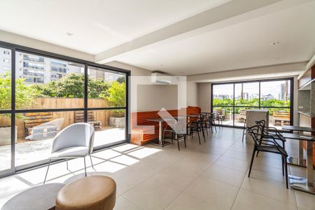 Apartamento para alugar com 26m², 1 quarto e sem vagaÁrea comum - Salão de festas