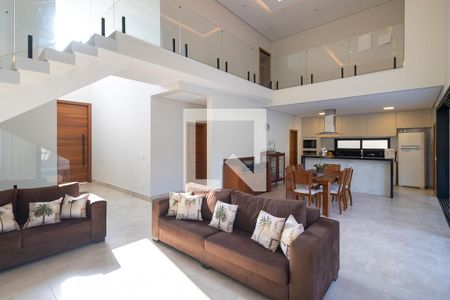 Sala de casa de condomínio à venda com 3 quartos, 304m² em Swiss Park, Campinas