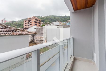 Varanda  de kitnet/studio para alugar com 1 quarto, 40m² em Centro, Florianópolis