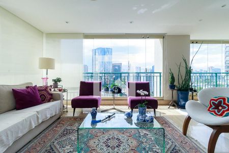 Sala - Varanda de apartamento à venda com 3 quartos, 205m² em Vila Gertrudes, São Paulo