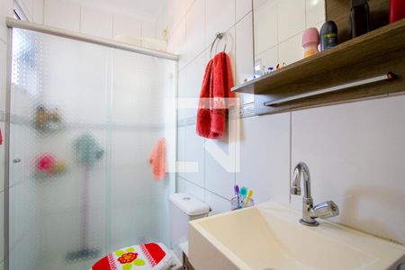 Banheiro de apartamento à venda com 1 quarto, 46m² em Jardim Ipanema, Santo André