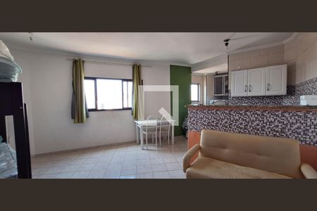 Sala/ Quarto de kitnet/studio para alugar com 1 quarto, 33m² em Vila Caiçara, Praia Grande