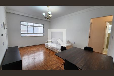 Sala de apartamento para alugar com 3 quartos, 85m² em Boqueirão, Santos