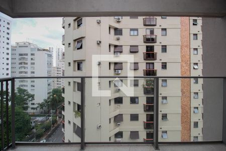 Varanda de kitnet/studio à venda com 1 quarto, 37m² em Jardim Paulista, São Paulo