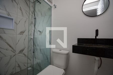 Banheiro de kitnet/studio para alugar com 1 quarto, 20m² em Vila Dayse, São Bernardo do Campo