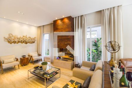 Sala de casa de condomínio à venda com 5 quartos, 550m² em Tamboré, Santana de Parnaíba