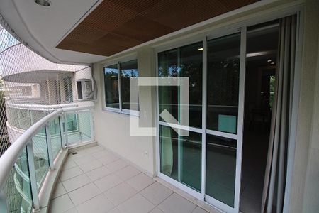 Varanda da Sala de apartamento para alugar com 1 quarto, 40m² em Barra da Tijuca, Rio de Janeiro