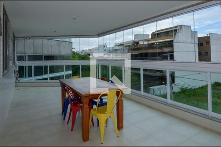 Varanda da Sala de apartamento para alugar com 3 quartos, 110m² em Recreio dos Bandeirantes, Rio de Janeiro
