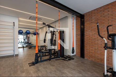 Studio para alugar com 27m², 1 quarto e sem vaga Studio para alugar com 27m², 1 quarto e sem vagaÁrea comum - Academia