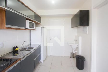 Cozinha de apartamento à venda com 1 quarto, 26m² em Jardim Mirante, São Paulo