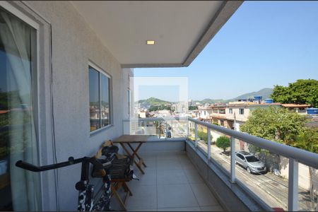 Varanda da Sala de apartamento para alugar com 2 quartos, 55m² em Bento Ribeiro, Rio de Janeiro