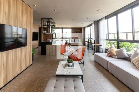 Studio para alugar com 26m², 1 quarto e sem vaga Studio para alugar com 26m², 1 quarto e sem vagaSalão de Festas