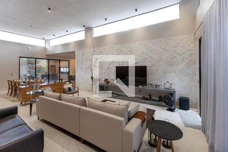 Sala de TV de casa de condomínio à venda com 4 quartos, 320m² em Vila Castela, Nova Lima