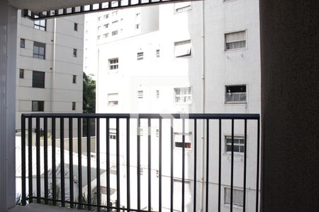 Varanda - Vista de kitnet/studio para alugar com 1 quarto, 36m² em Sumaré, São Paulo