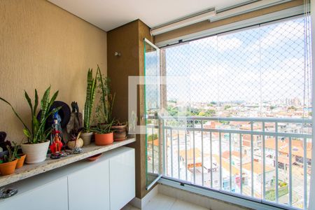 Varanda da sala de apartamento para alugar com 2 quartos, 59m² em Vila Floresta, Santo André