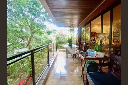Varanda de apartamento à venda com 3 quartos, 169m² em Jardim Botânico, Rio de Janeiro