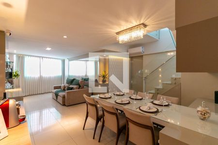 Sala de apartamento à venda com 4 quartos, 195m² em Caiçara-adelaide, Belo Horizonte