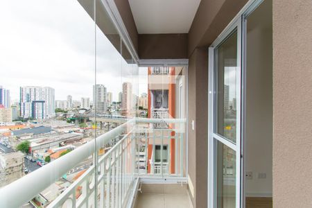 Varanda da Sala de apartamento para alugar com 1 quarto, 31m² em Parque da Vila Prudente, São Paulo