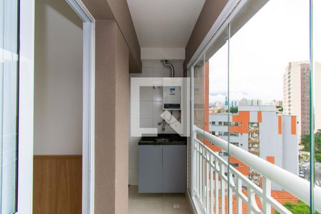 Varanda da Sala de apartamento para alugar com 1 quarto, 31m² em Parque da Vila Prudente, São Paulo
