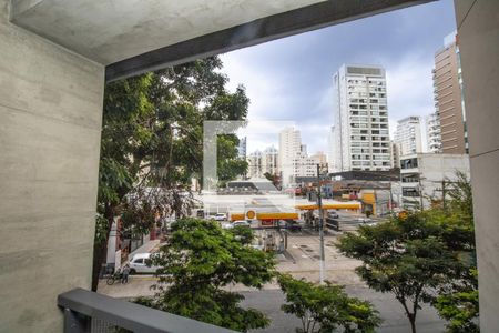 Quarto, vista aberta  de apartamento à venda com 1 quarto, 38m² em Moema, São Paulo
