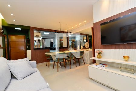Sala de estar de apartamento à venda com 3 quartos, 87m² em Nova Granada, Belo Horizonte