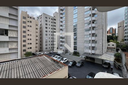 Apartamento para alugar com 55m², 1 quarto e 2 vagasVista da sacada