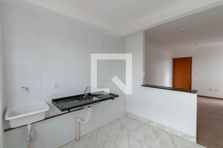 Sala/Cozinha de apartamento à venda com 2 quartos, 52m² em Arvoredo, Contagem
