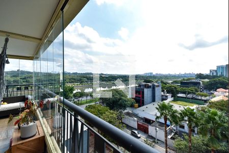 Varanda da Sala de apartamento à venda com 4 quartos, 220m² em Alto de Pinheiros, São Paulo