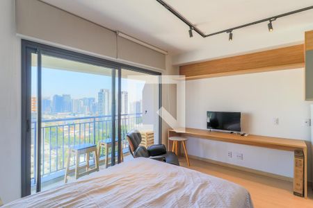 Sala/Quarto de kitnet/studio para alugar com 1 quarto, 27m² em Santo Amaro, São Paulo