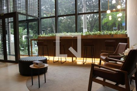 Studio à venda com 27m², 1 quarto e sem vagaHall social