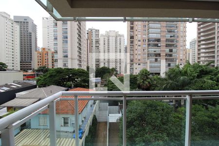 Vista da Varanda de apartamento à venda com 1 quarto, 73m² em Vila Nova Conceição, São Paulo