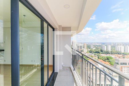 Varanda de kitnet/studio para alugar com 1 quarto, 28m² em Santo Amaro, São Paulo