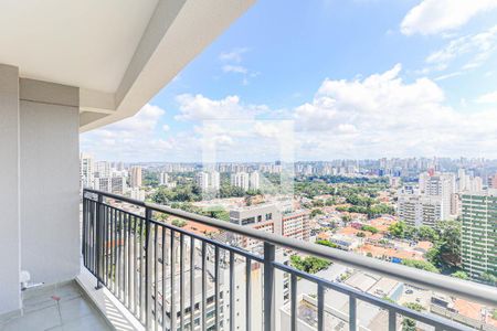 Varanda de kitnet/studio para alugar com 1 quarto, 28m² em Santo Amaro, São Paulo