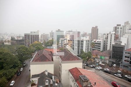 Studio - Sala/Quarto Vista de kitnet/studio à venda com 1 quarto, 28m² em Petrópolis, Porto Alegre