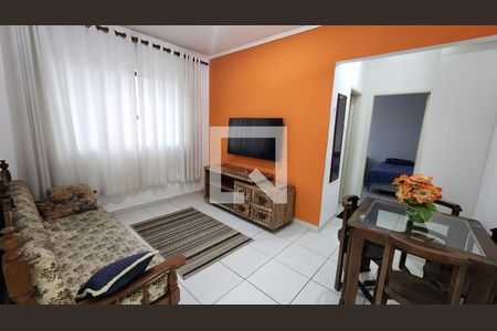 Sala de apartamento para alugar com 1 quarto, 48m² em Pompéia, Santos