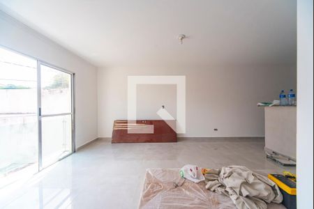 Sala de apartamento à venda com 2 quartos, 74m² em Vila Eldizia, Santo André