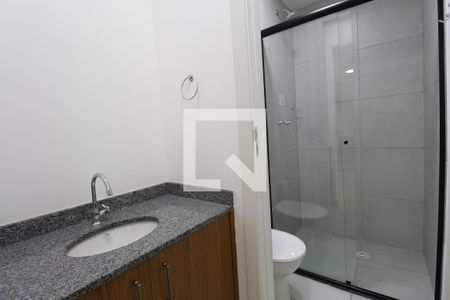Banheiro de kitnet/studio para alugar com 1 quarto, 30m² em Várzea da Barra Funda, São Paulo