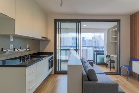 Sala de apartamento à venda com 1 quarto, 46m² em Campo Belo, São Paulo